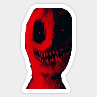 Red face Sticker